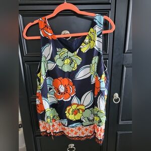 Floral Sleeveless Top - Multicolor